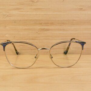 Etnia Barcelona Glasses Frame Vesoul 2GDBL, Light Cat Eye Gold Blue, Spain
